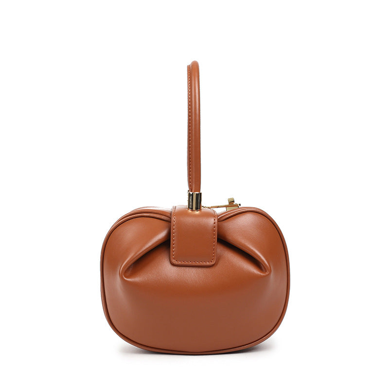 Leather Fashion Dumplings Handbag
