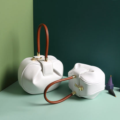 Leather Fashion Dumplings Handbag